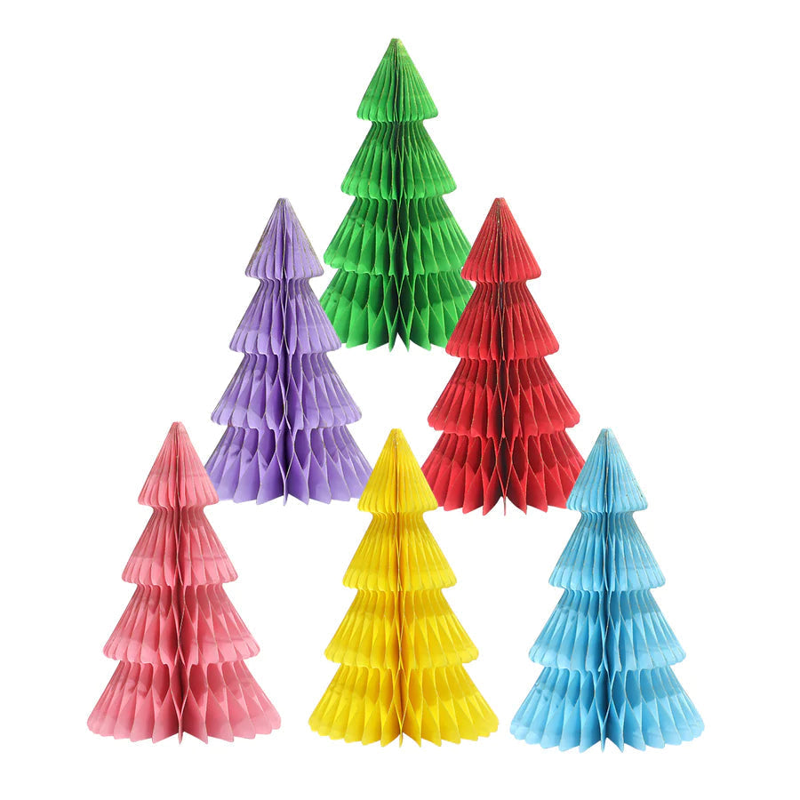 Honeycomb paper Christmas tree Lavender-Fun-Little Fish Co.