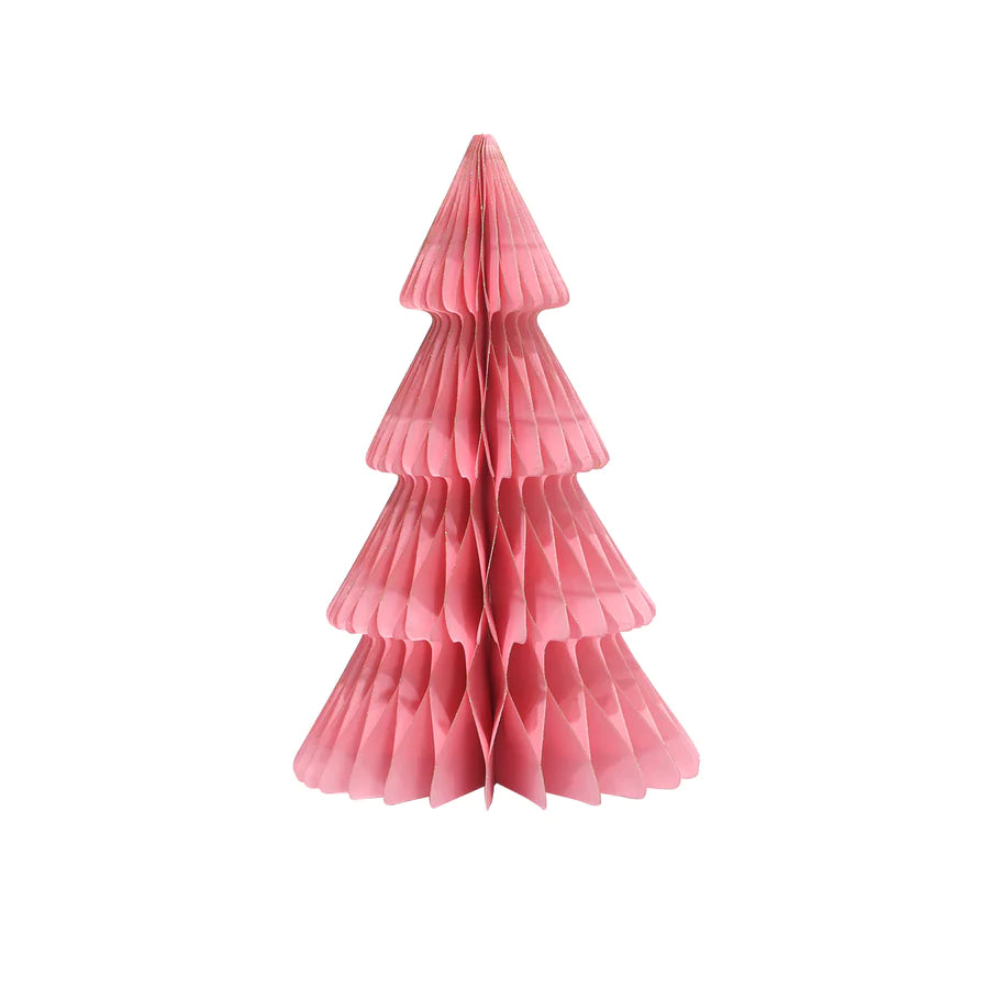 Honeycomb paper Christmas tree Pink-Fun-Little Fish Co.