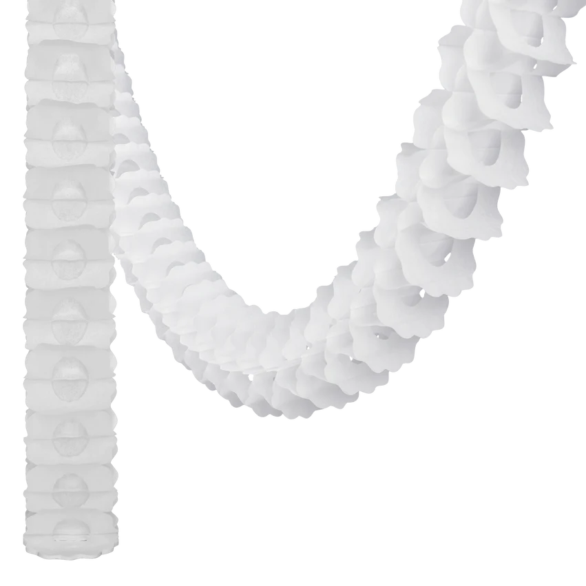 Classic Garland in traditional White ( 3.6m)-Fun-Little Fish Co.