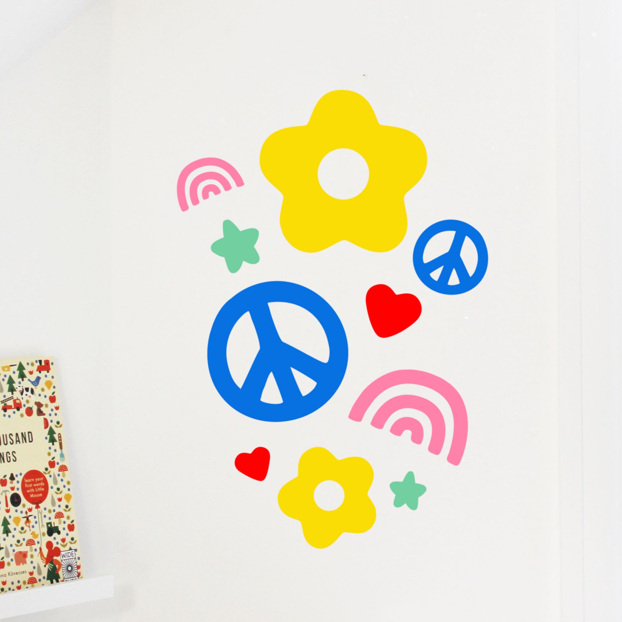 Peace and love Wall stickers ( set of 12)-Fun-Little Fish Co.