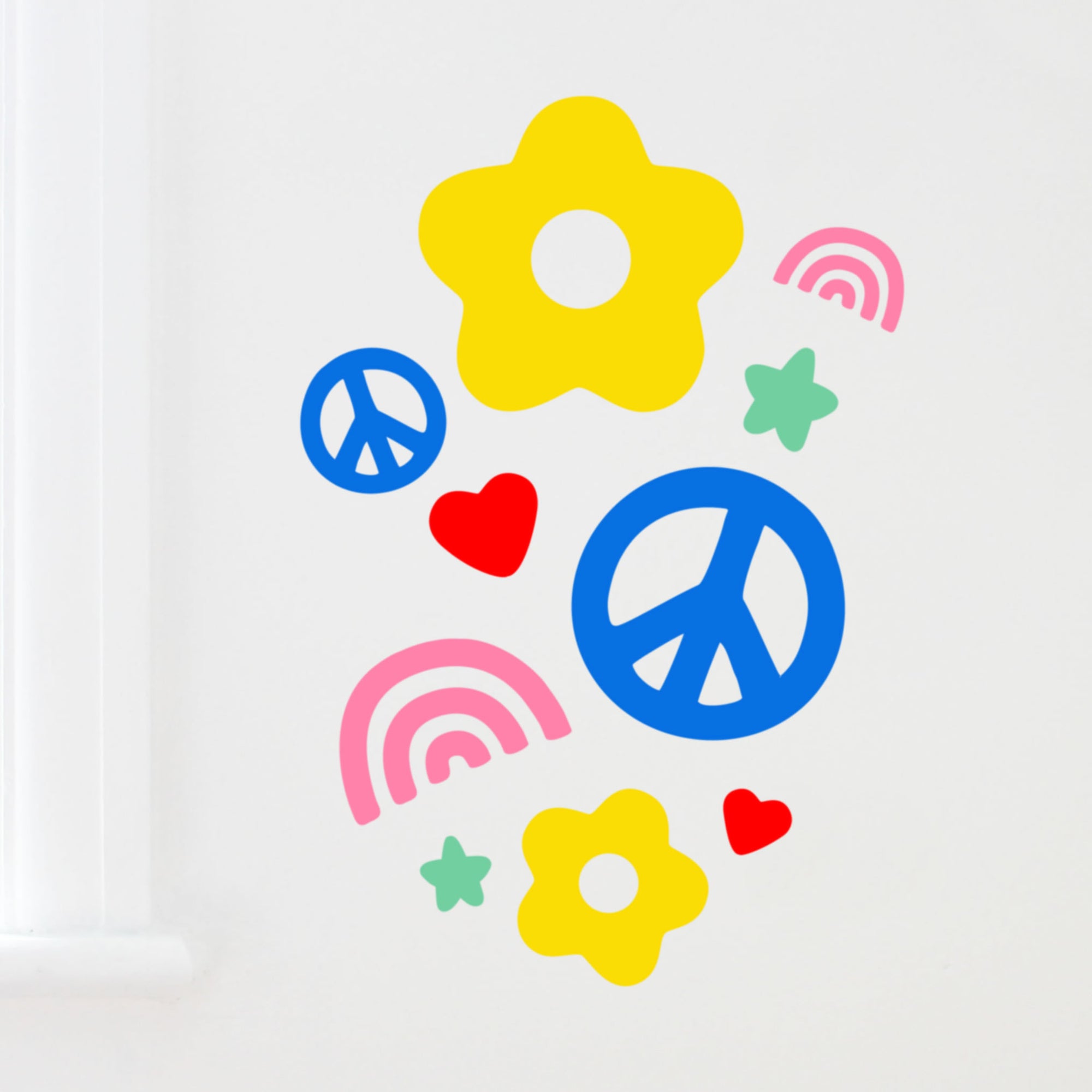 Peace and love Wall stickers ( set of 12)-Fun-Little Fish Co.