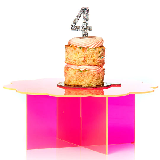 Petal Cake stand neon Pink-Fun-Little Fish Co.