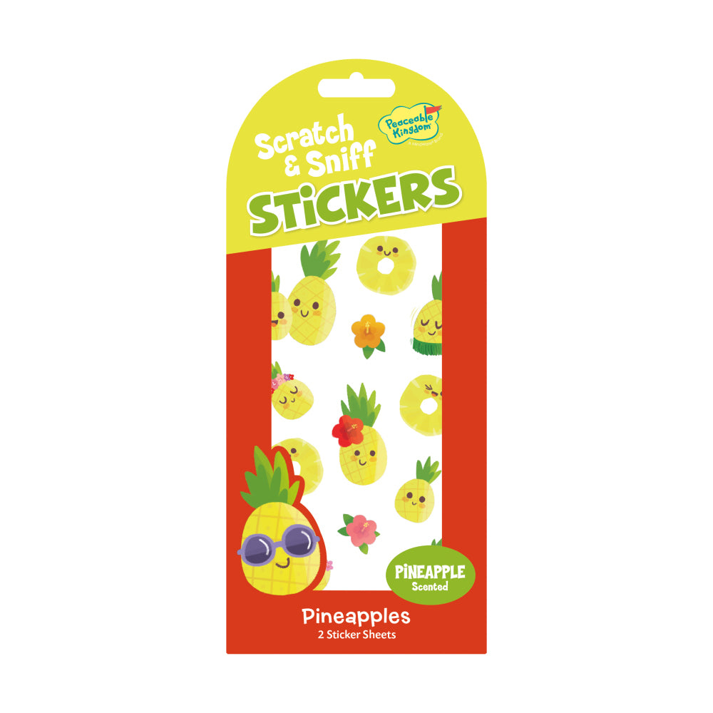 Scratch and Sniff Stickers - Pineapple-Little Fish Co.