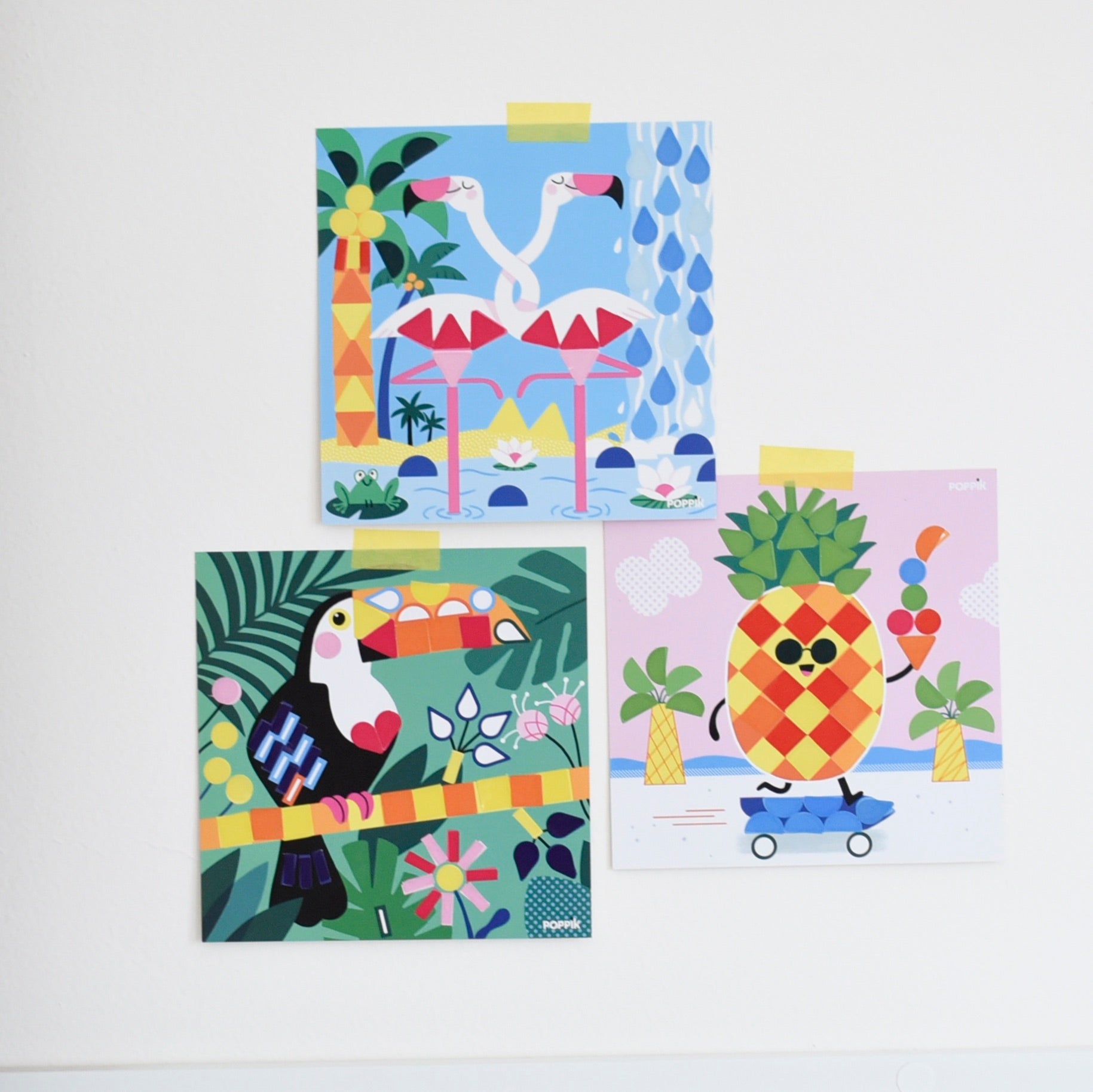 Creative sticker cards - Tropical-Little Fish Co.