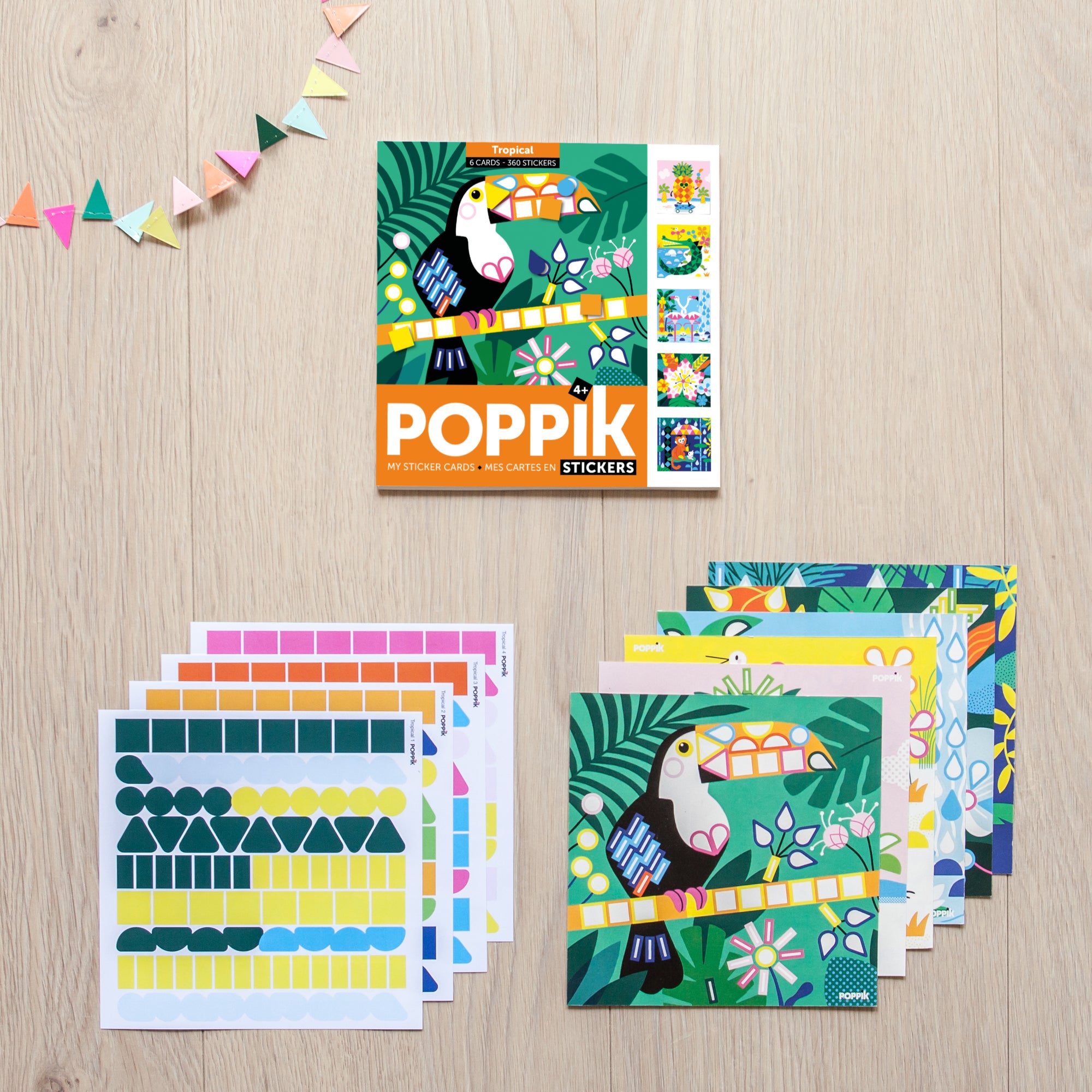Creative sticker cards - Tropical-Little Fish Co.