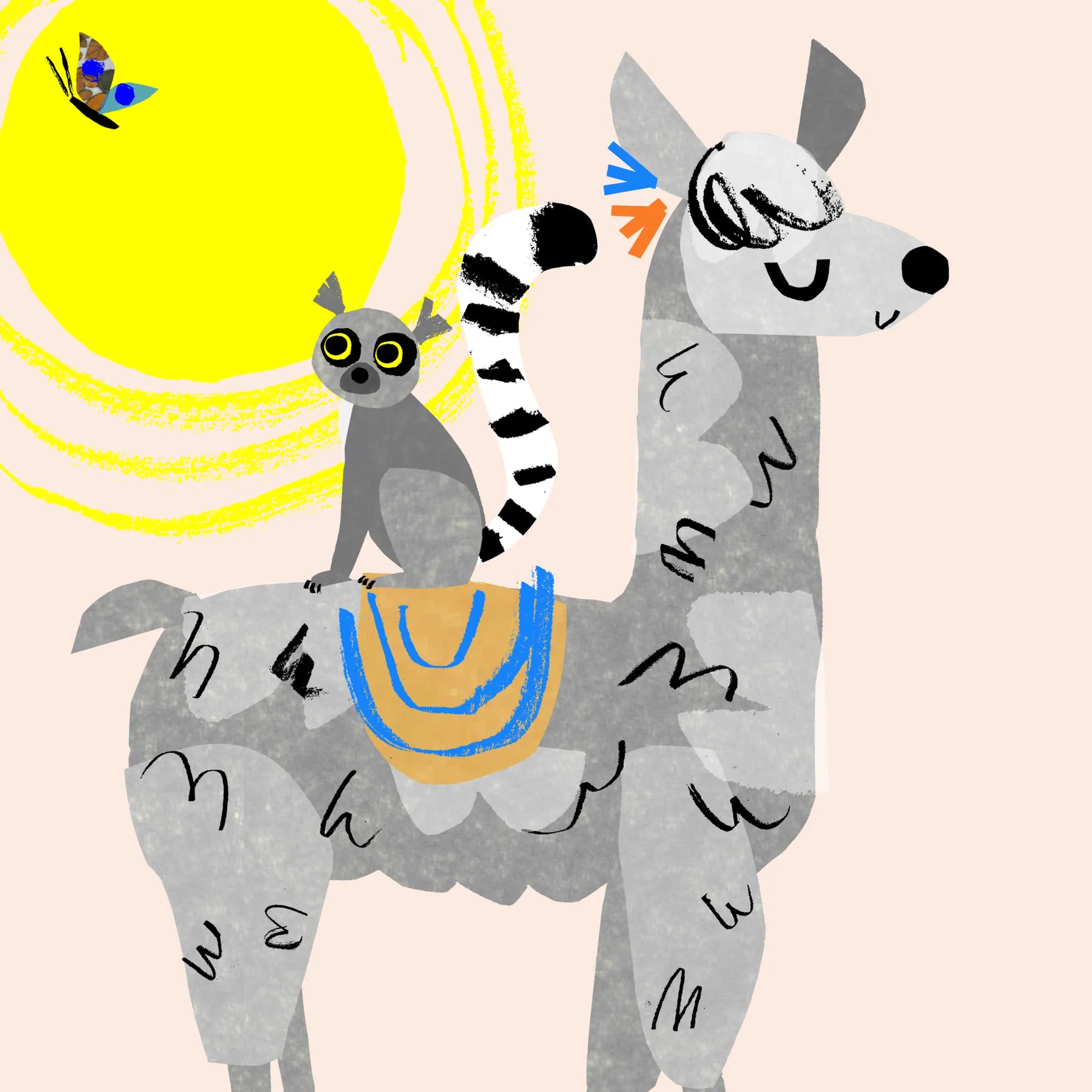 Personalised Llama Print-Little Fish Co.