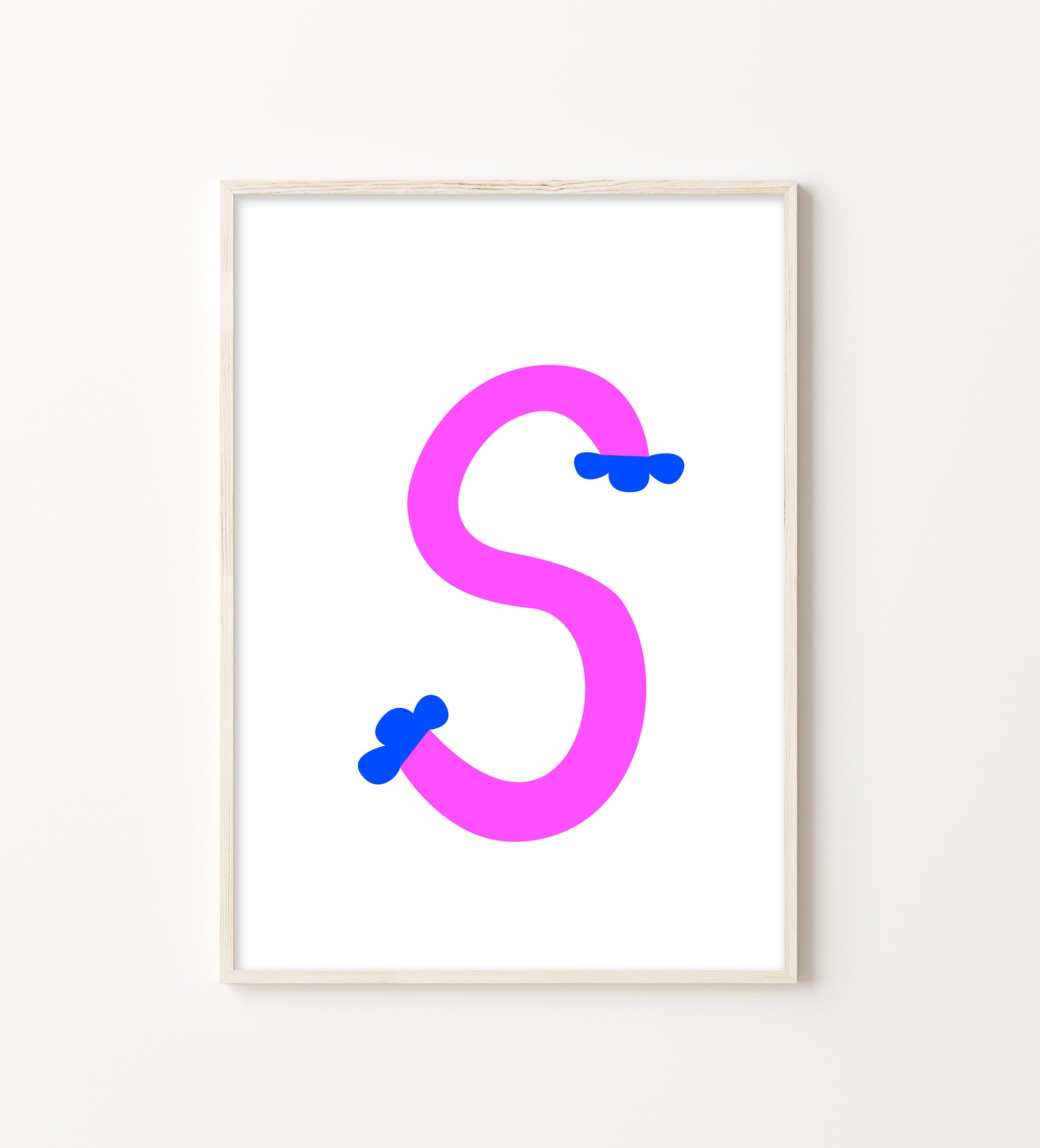 Sweet letter S print pink-Little Fish Co.