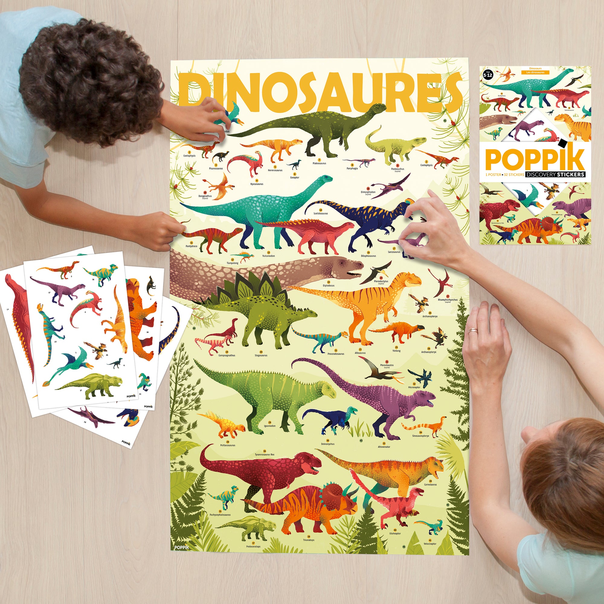 Discovery Stickers Dinosaurs-Little Fish Co.
