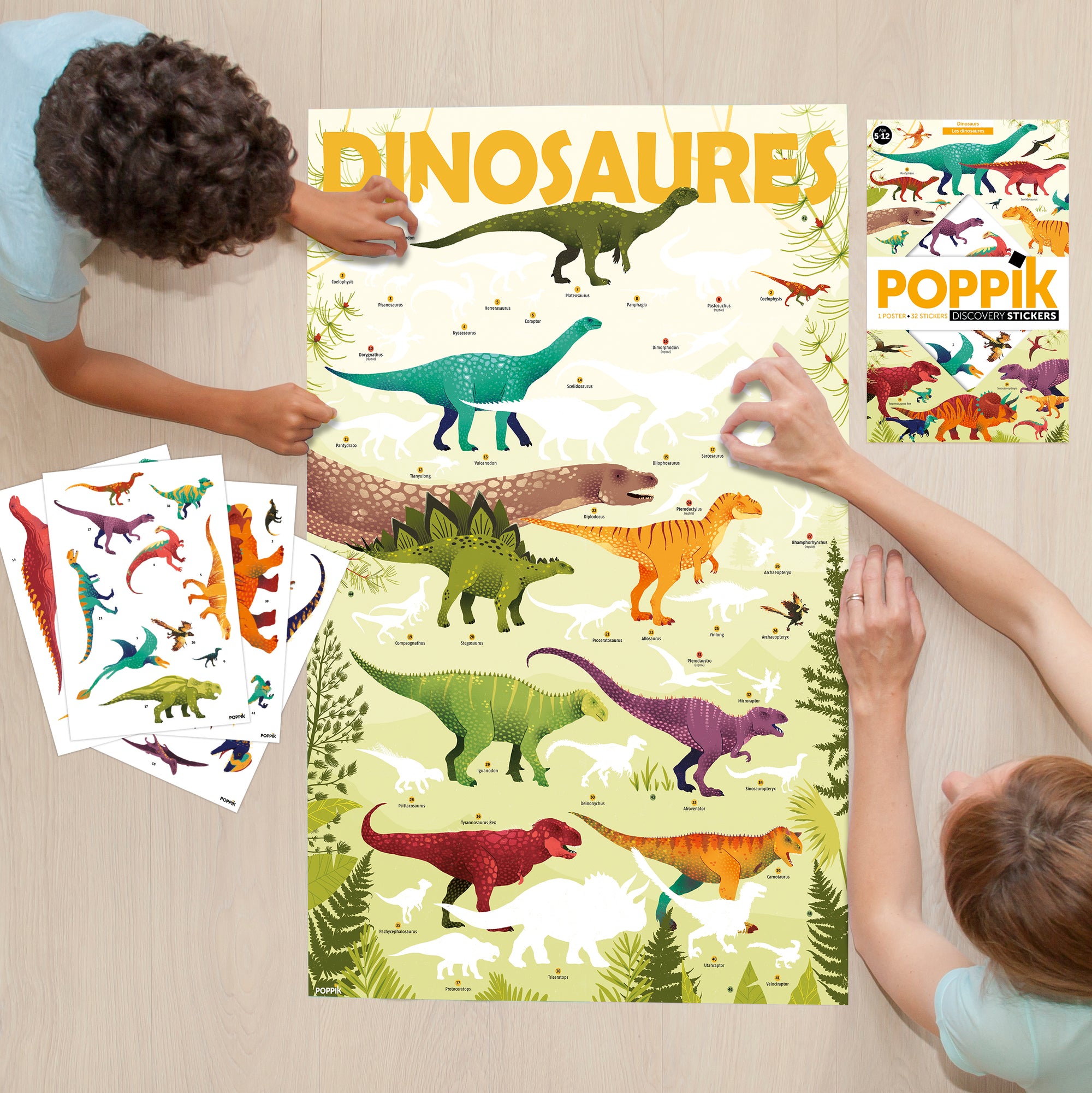 Discovery Stickers Dinosaurs-Little Fish Co.