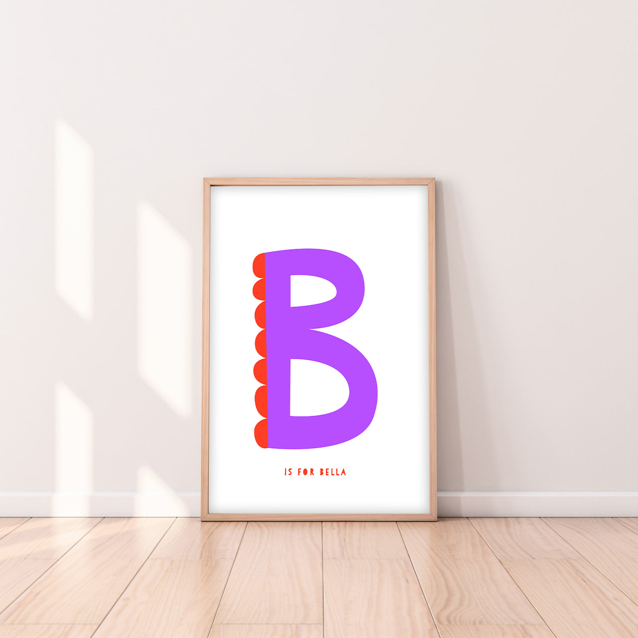 Sweet letter B print purple-Little Fish Co.