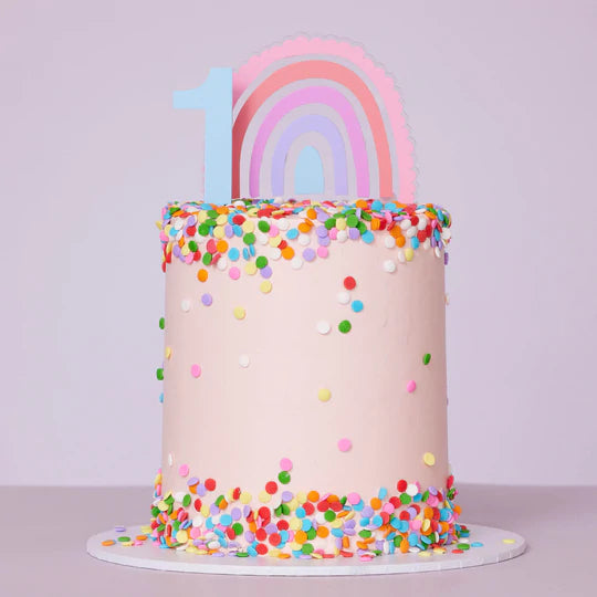 Rainbow cake topper-Little Fish Co.