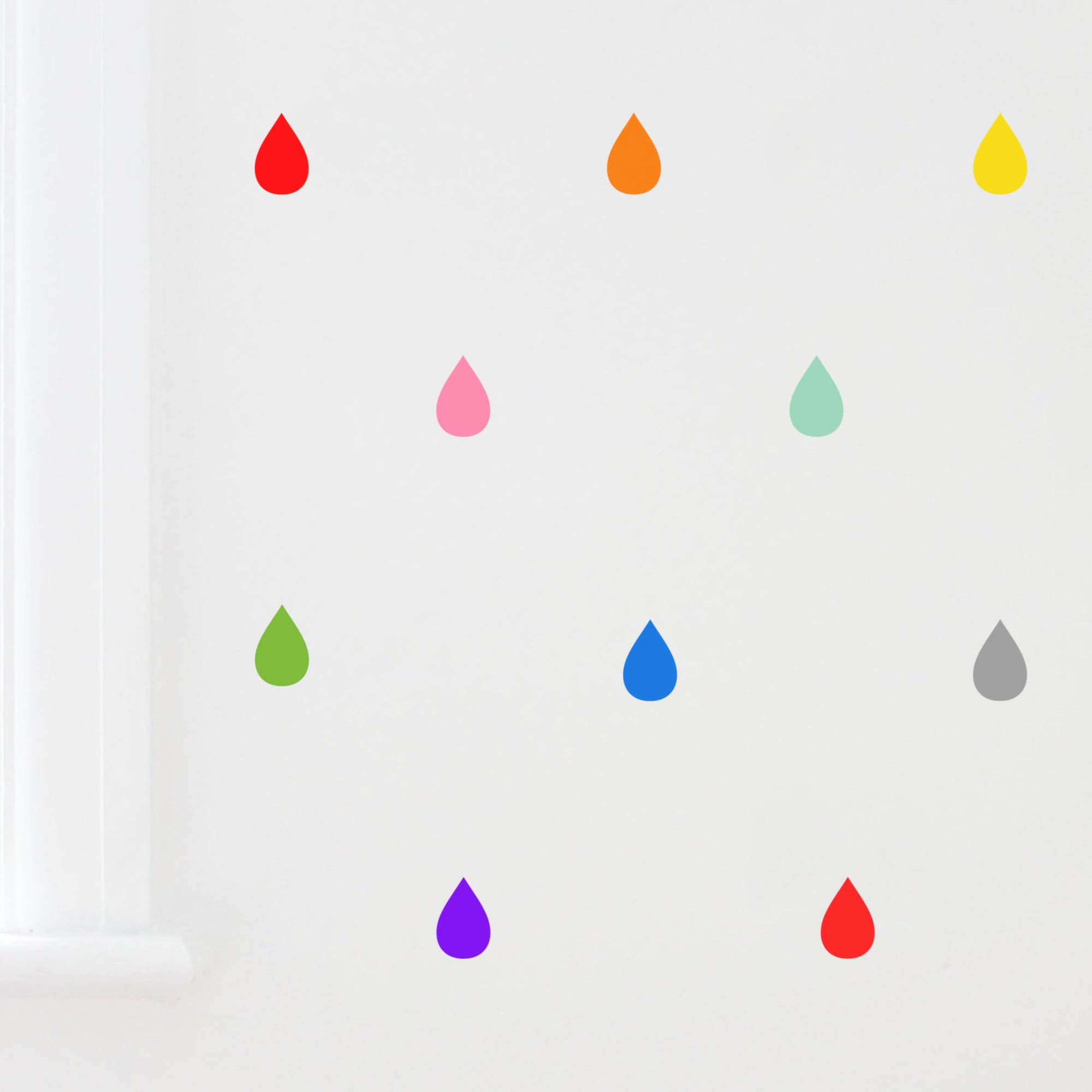 Raindrops Wall stickers Multi ( set of 48)-Fun-Little Fish Co.