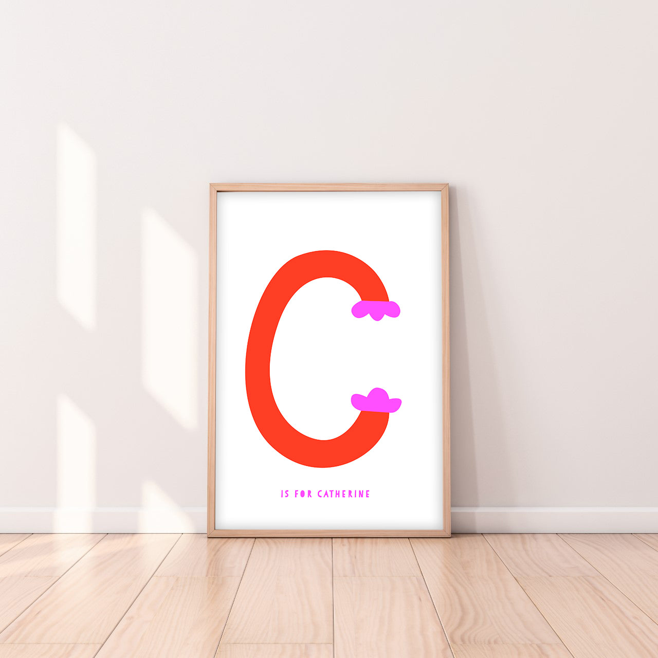 Sweet letter C print red-Little Fish Co.