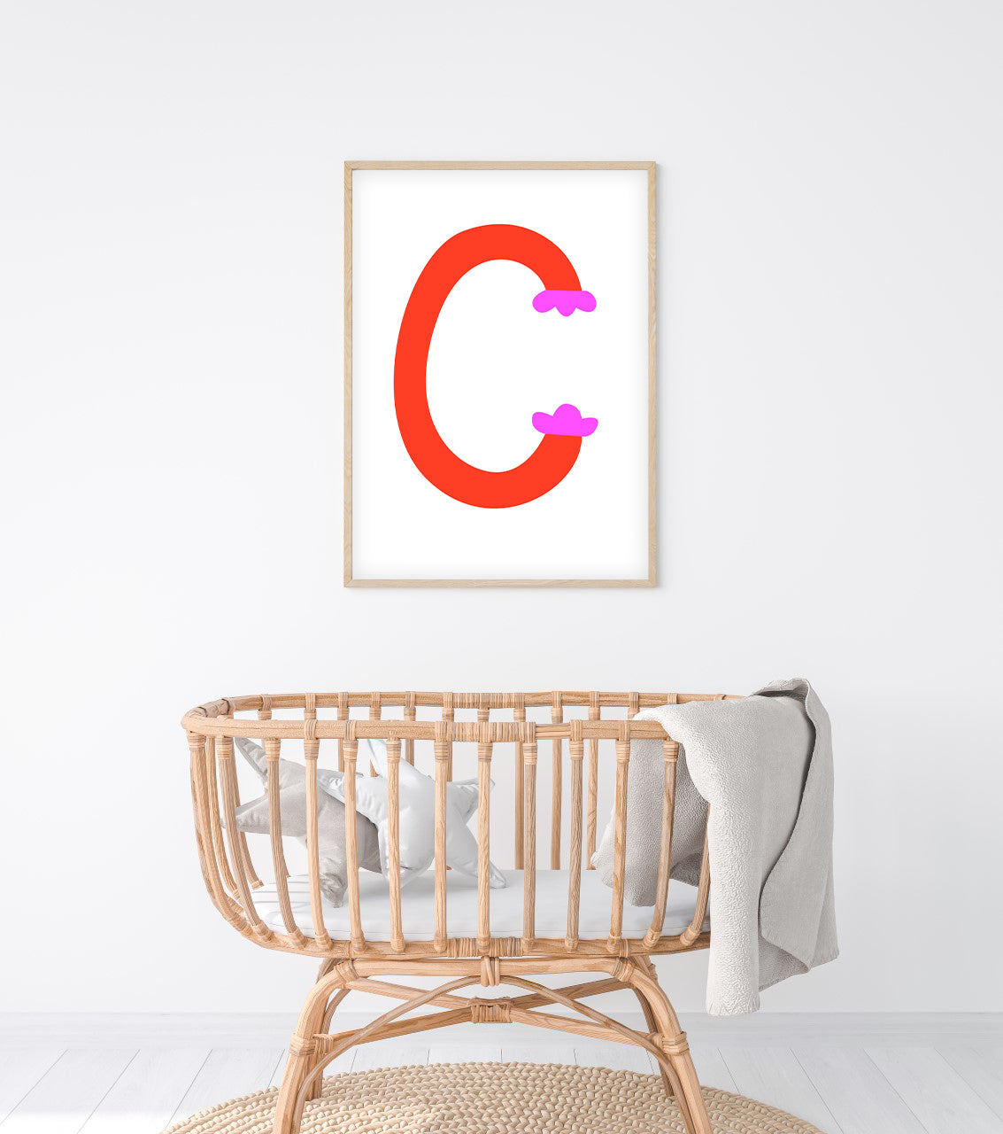 Sweet letter C print red-Little Fish Co.