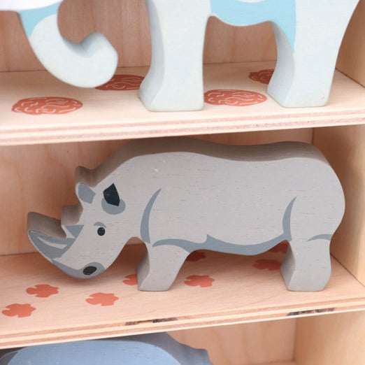 Rhino Wooden Animal-Little Fish Co.