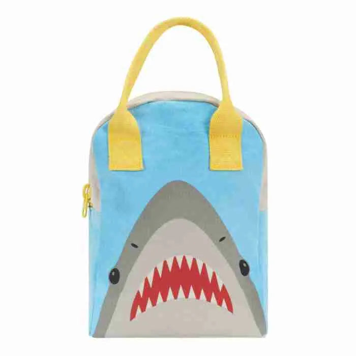Fluf Zipper Lunch bag - Shark-Little Fish Co.