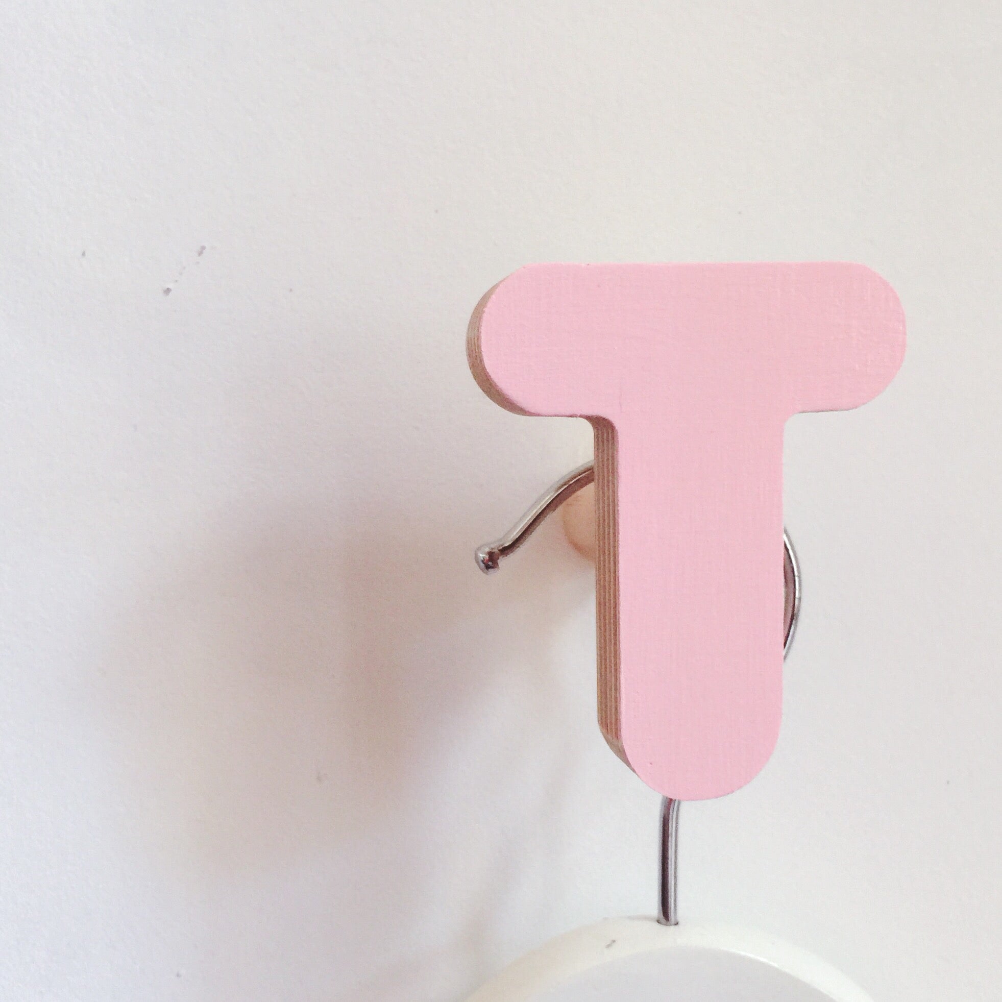 Letter T Wall Hook-Wall Hooks-Little Fish Co.