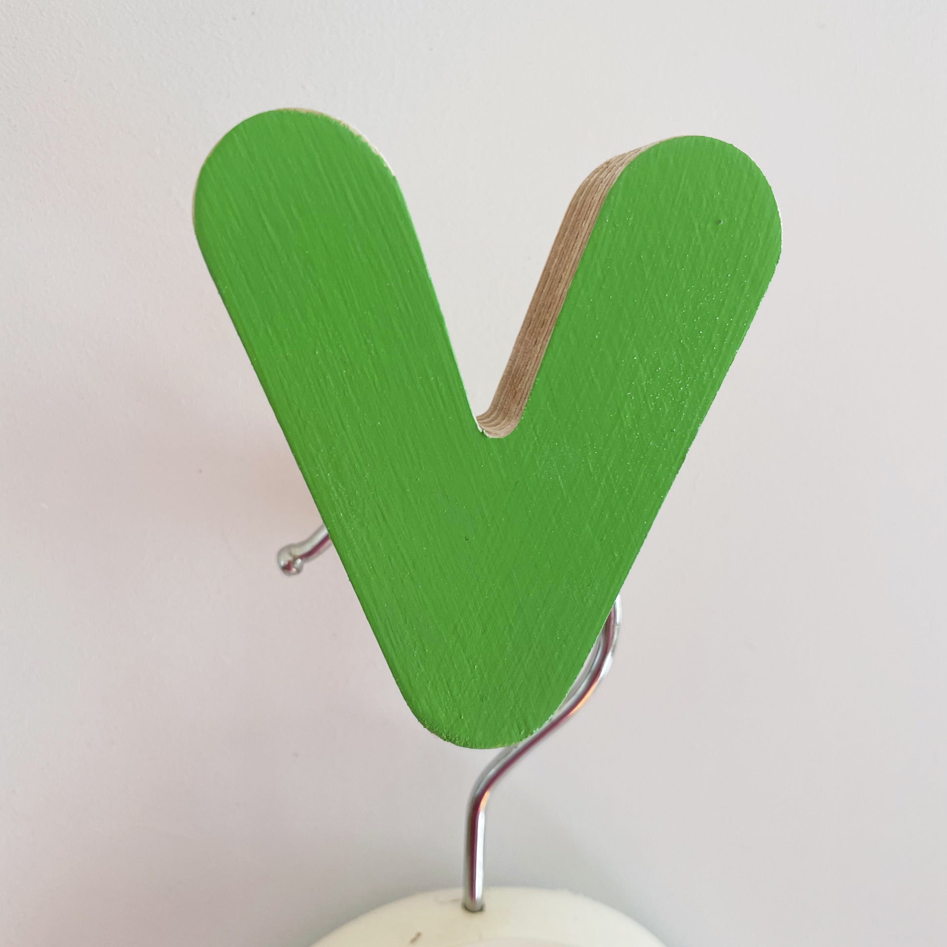 Letter V Wall Hook-Wall Hooks-Little Fish Co.