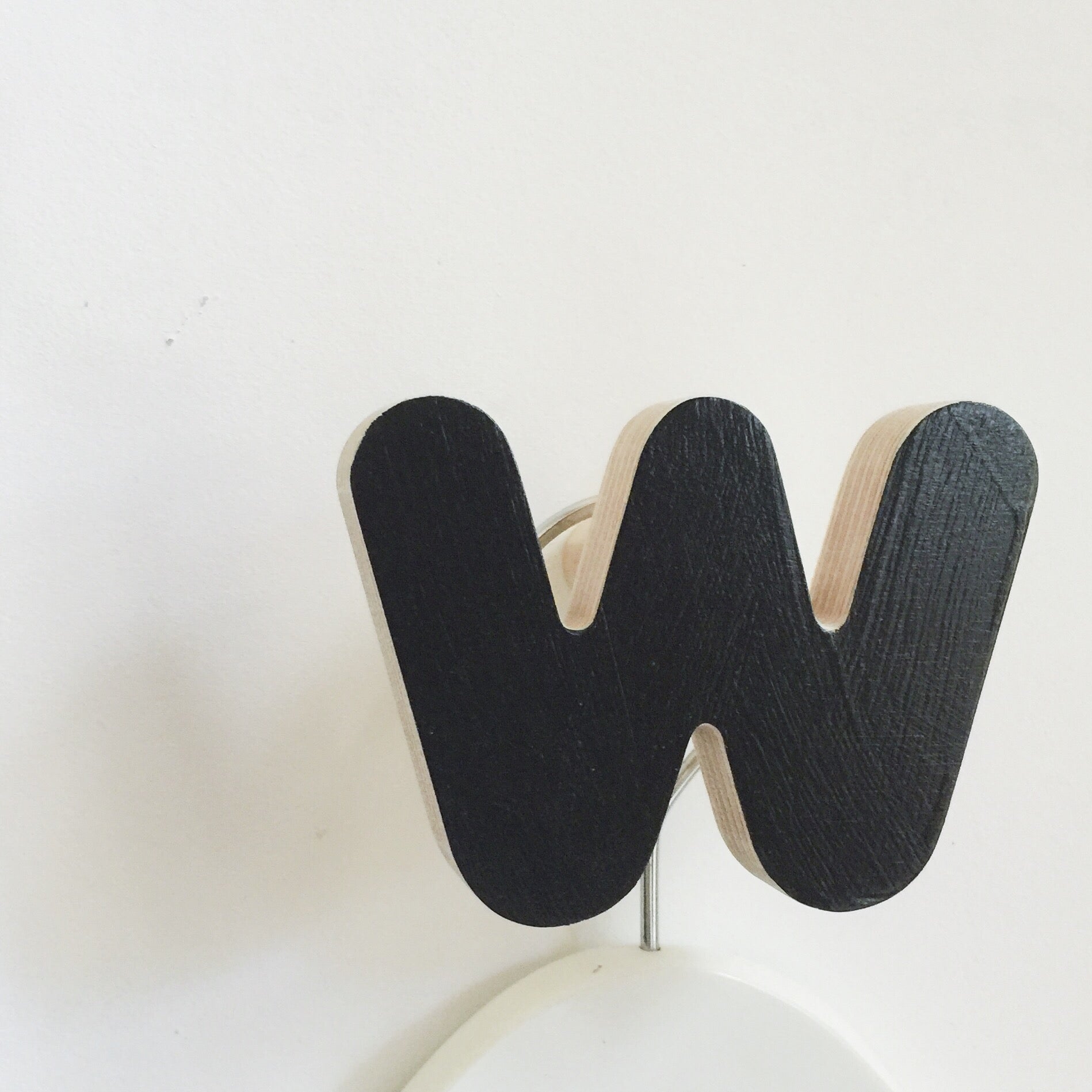 Letter W Wall Hook-Wall Hooks-Little Fish Co.