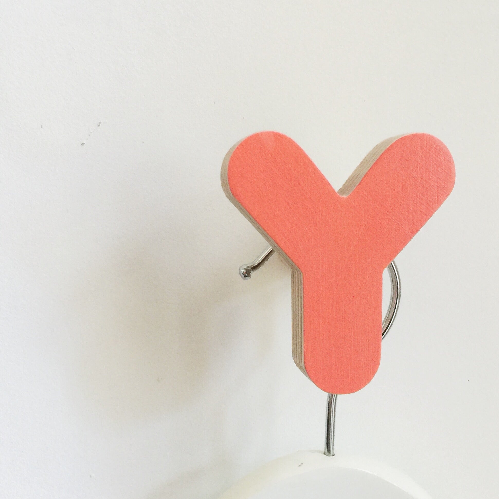 Letter Y Wall Hook-Wall Hooks-Little Fish Co.