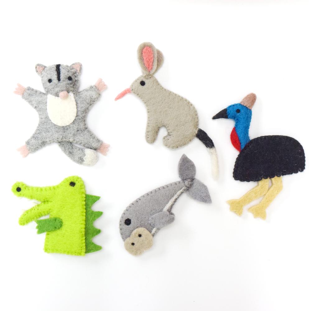 Australian Animal Set C Finger Puppets-Fun-Little Fish Co.