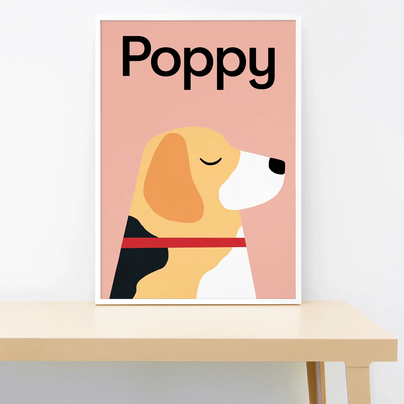 Personalised Dog Print - Beagle-Little Fish Co.