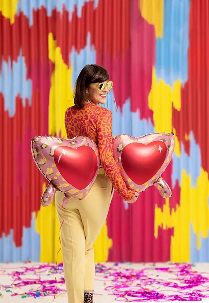 Foil balloon heart glasses-Little Fish Co.