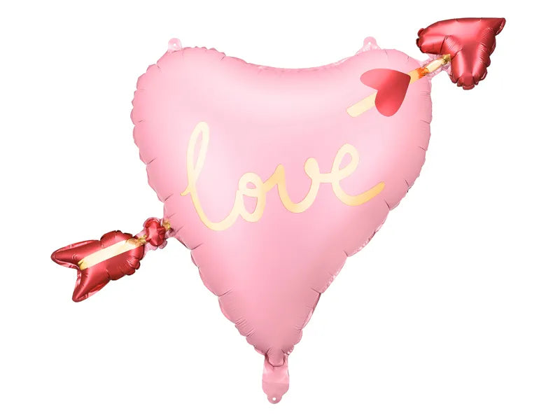 Foil Balloon Heart with Arrow-Little Fish Co.
