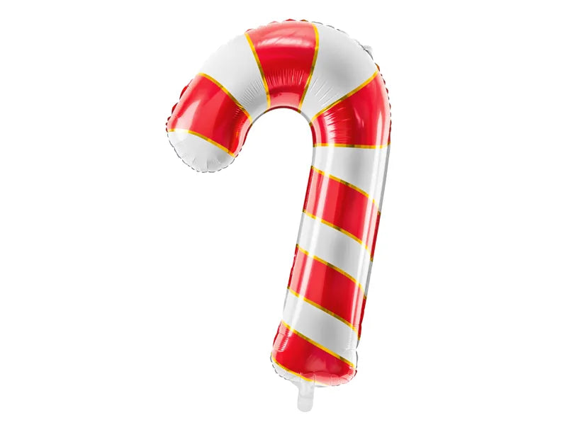Foil balloon candy cane (red)-Little Fish Co.