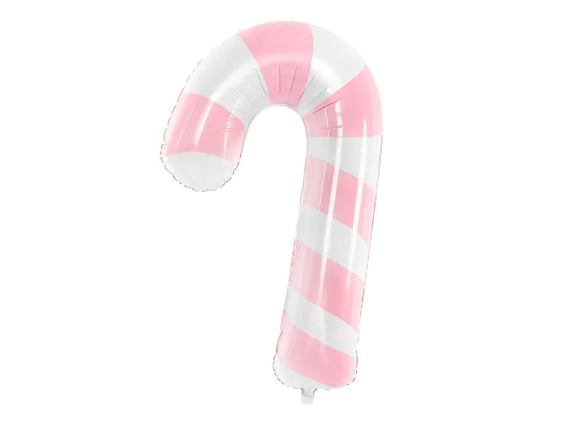 Foil balloon candy cane (pink)-Little Fish Co.