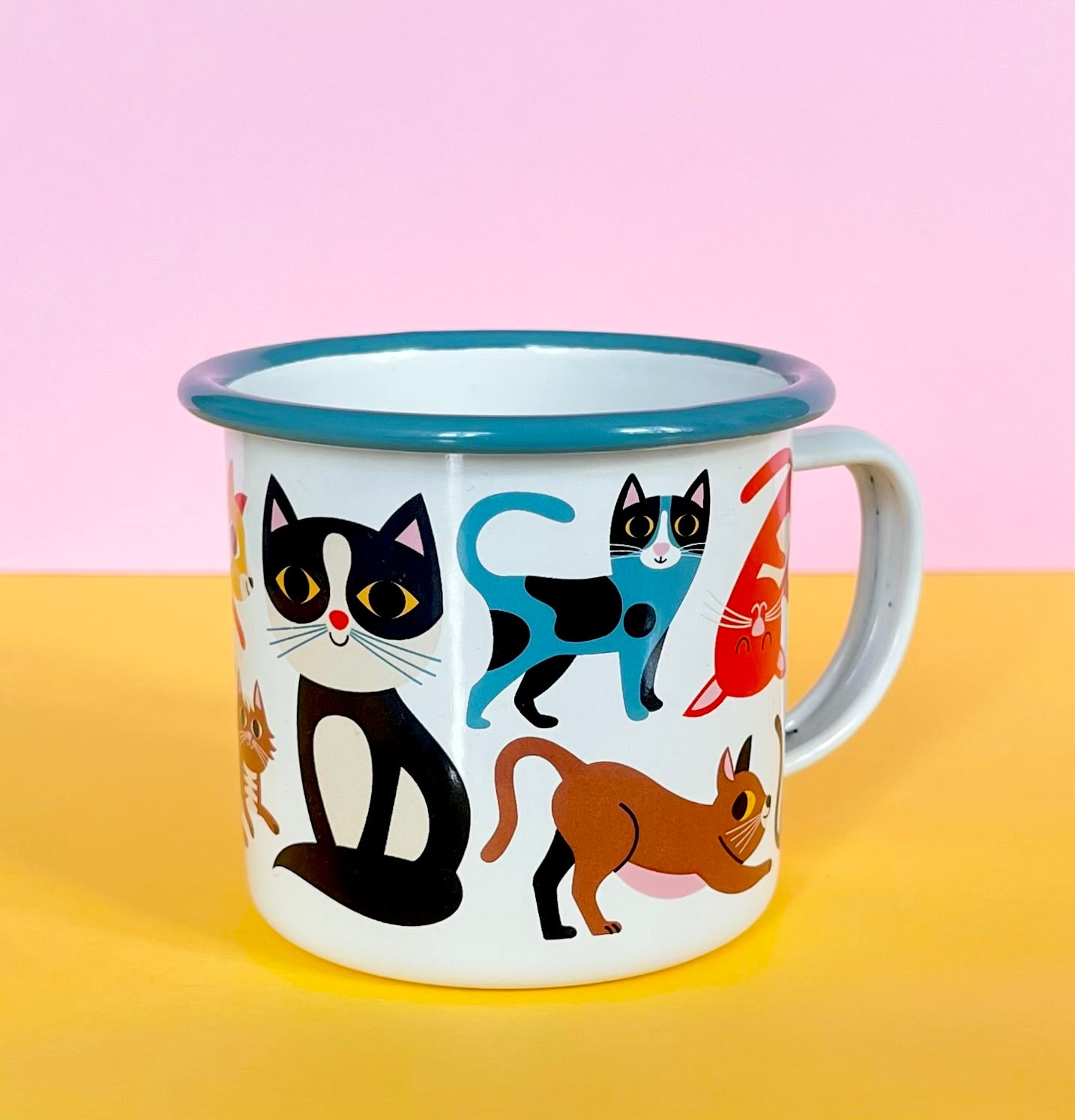 Enamel Mug Cat Lover-Fun-Little Fish Co.