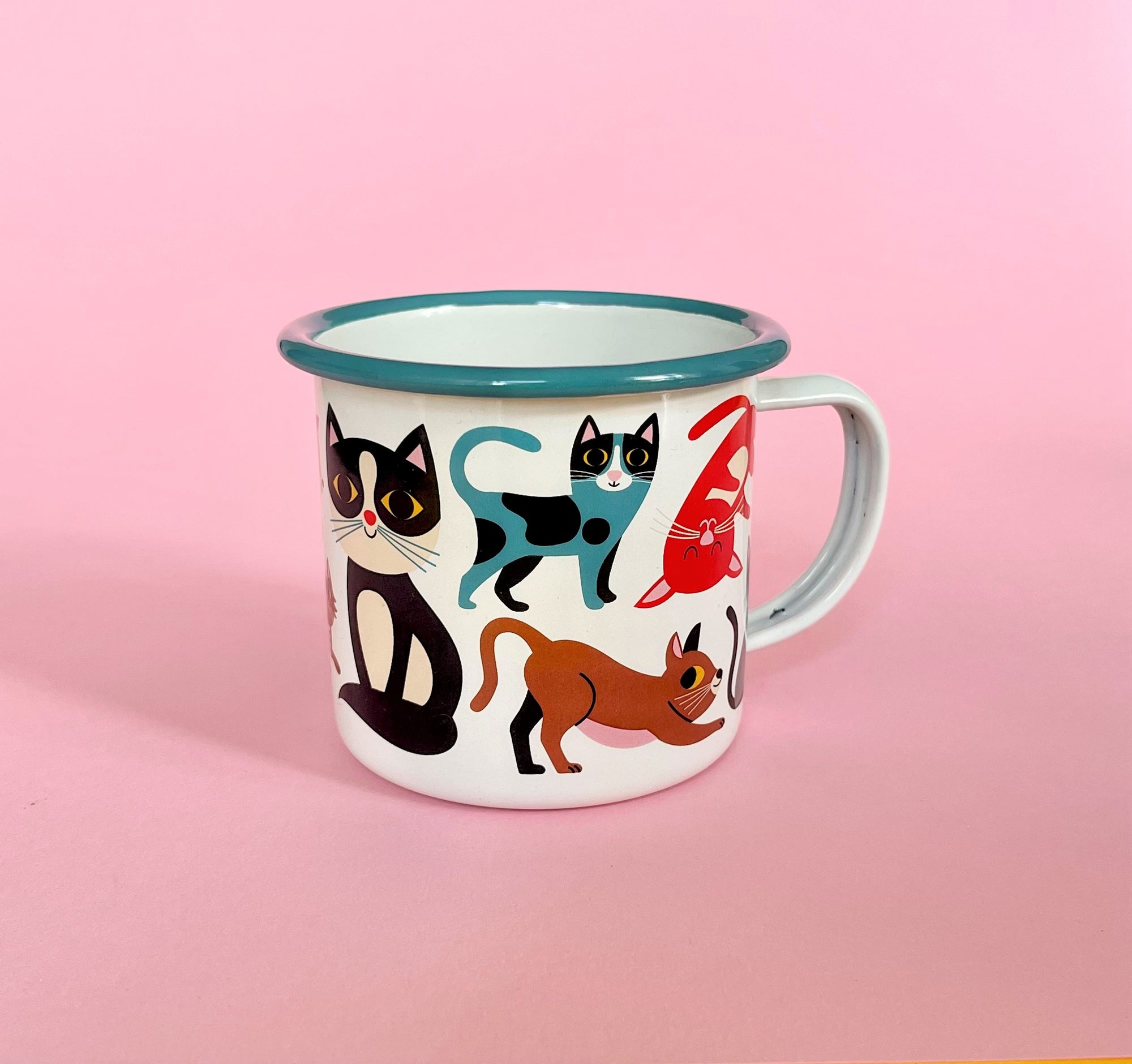 Enamel Mug Cat Lover-Fun-Little Fish Co.