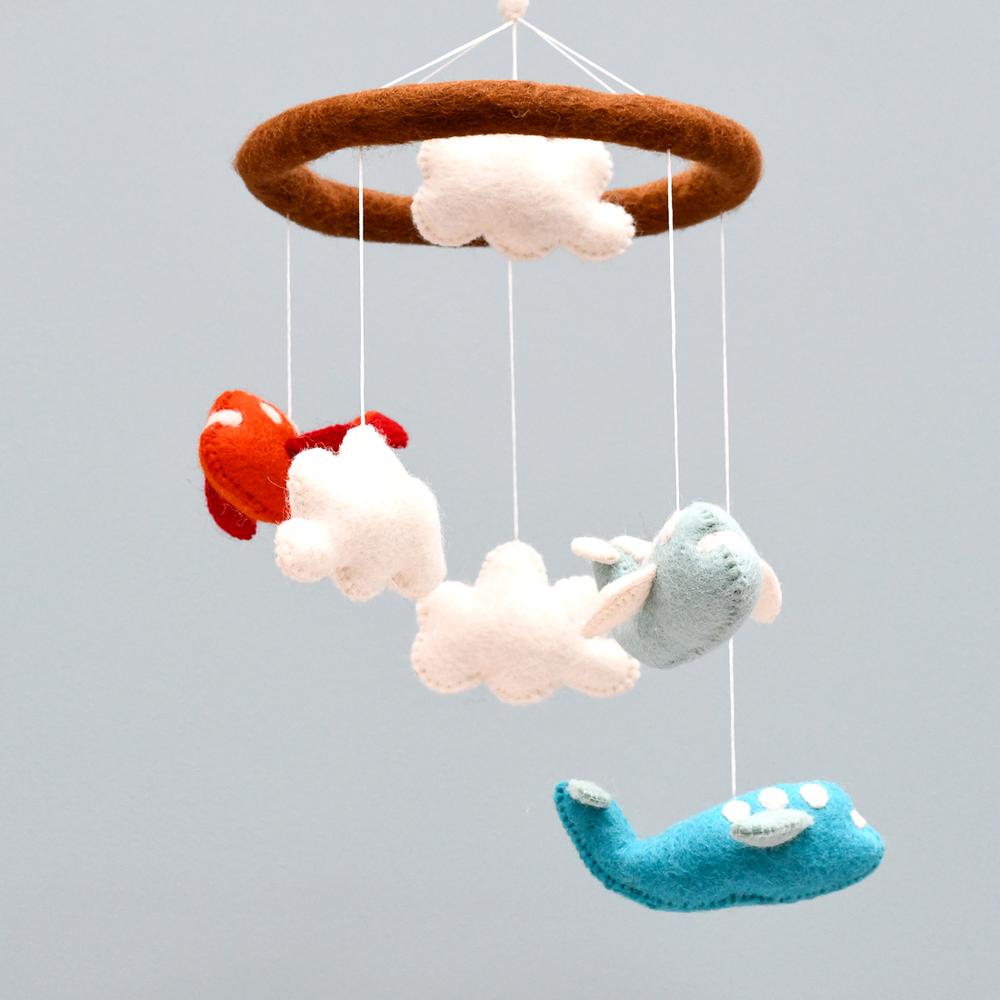 Red and Blue Aeroplane Mobile-Fun-Little Fish Co.