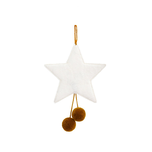 Muskhane Star with Pom Pom - Natural/Pollen-Fun-Little Fish Co.