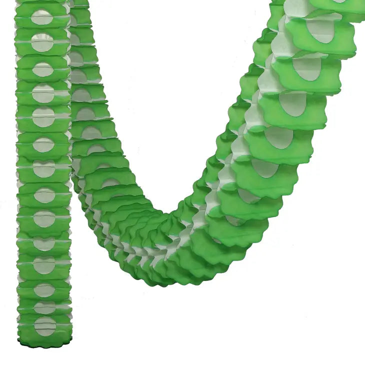Candy Cane Garland in Green / white ( 3m)-Fun-Little Fish Co.