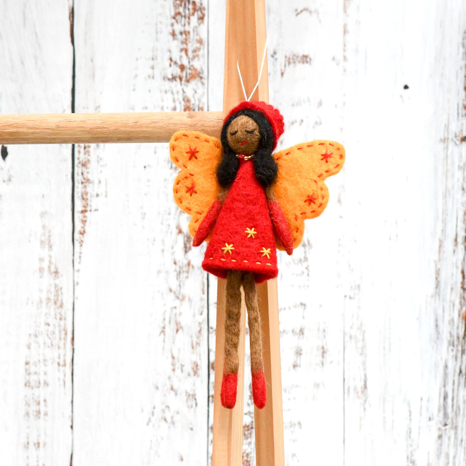 Felt Angel Fairy - Red dress-Fun-Little Fish Co.