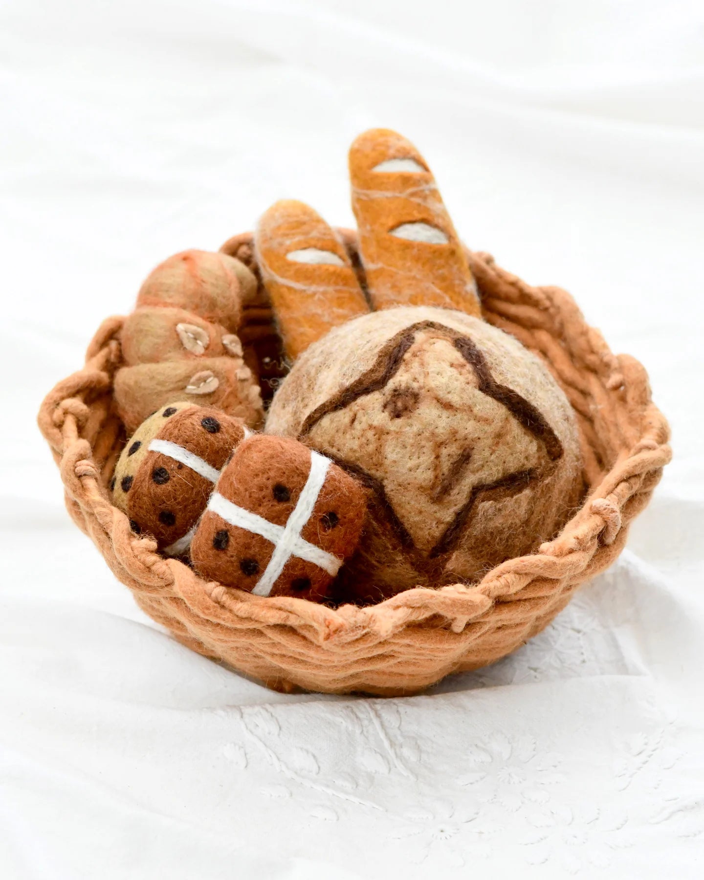 Felt weave basket - Gingerbread-Fun-Little Fish Co.