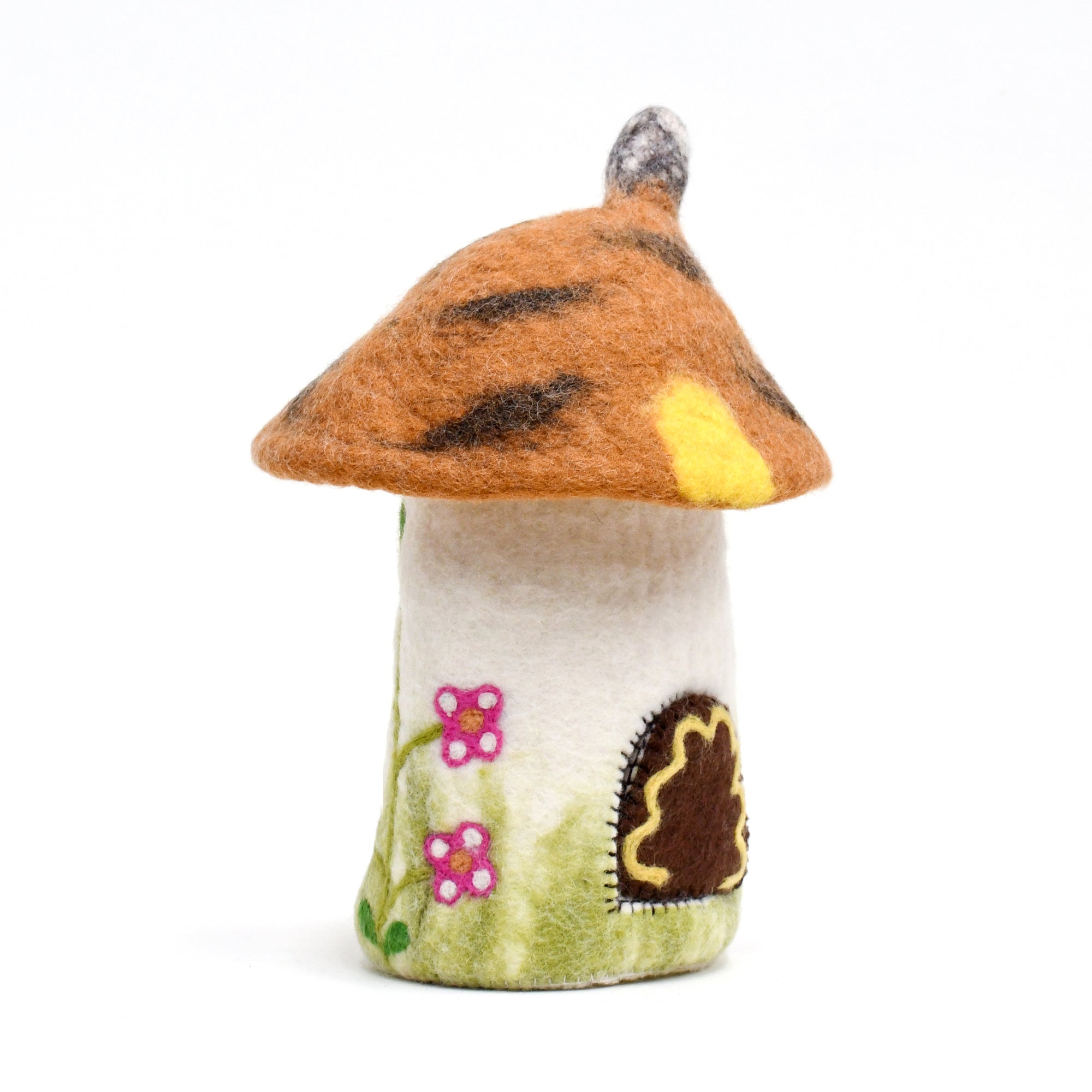 Brown Felt Fairy Toadstool House-Fun-Little Fish Co.