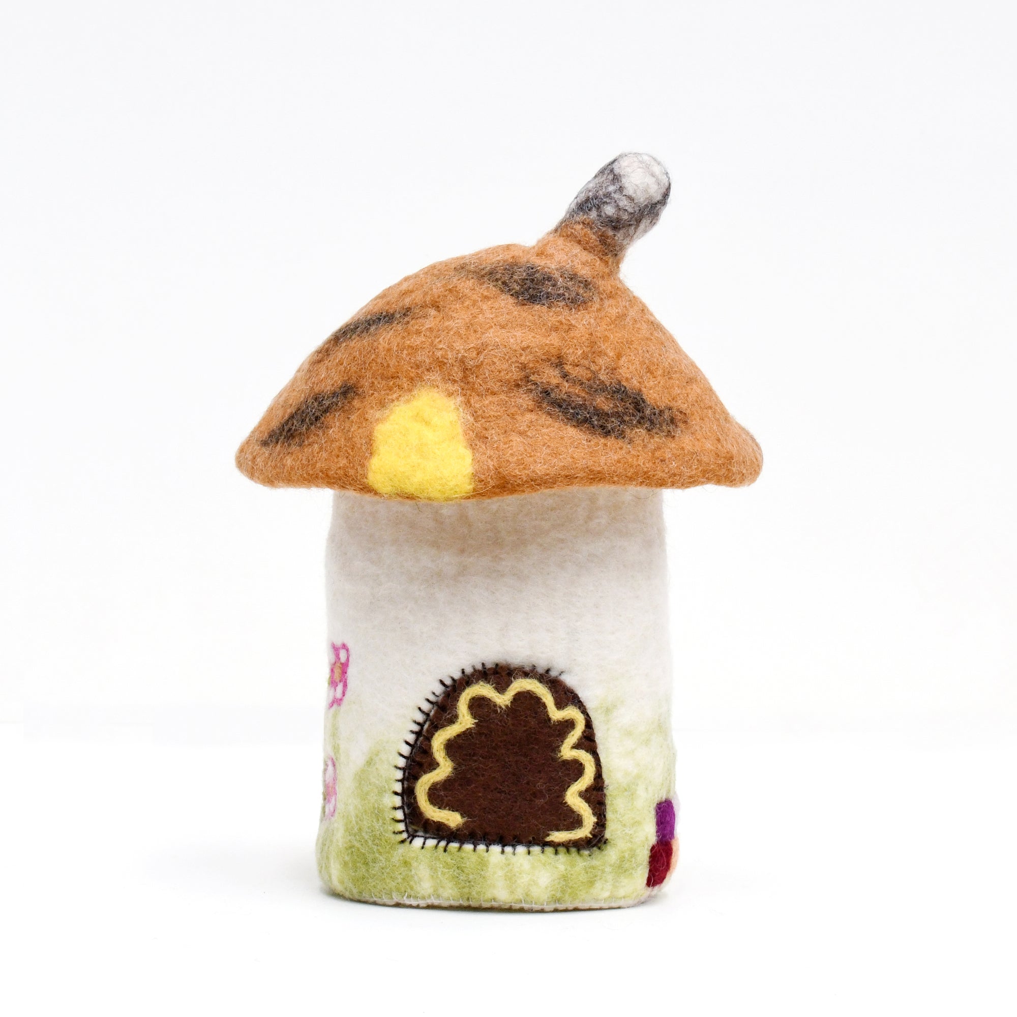 Brown Felt Fairy Toadstool House-Fun-Little Fish Co.