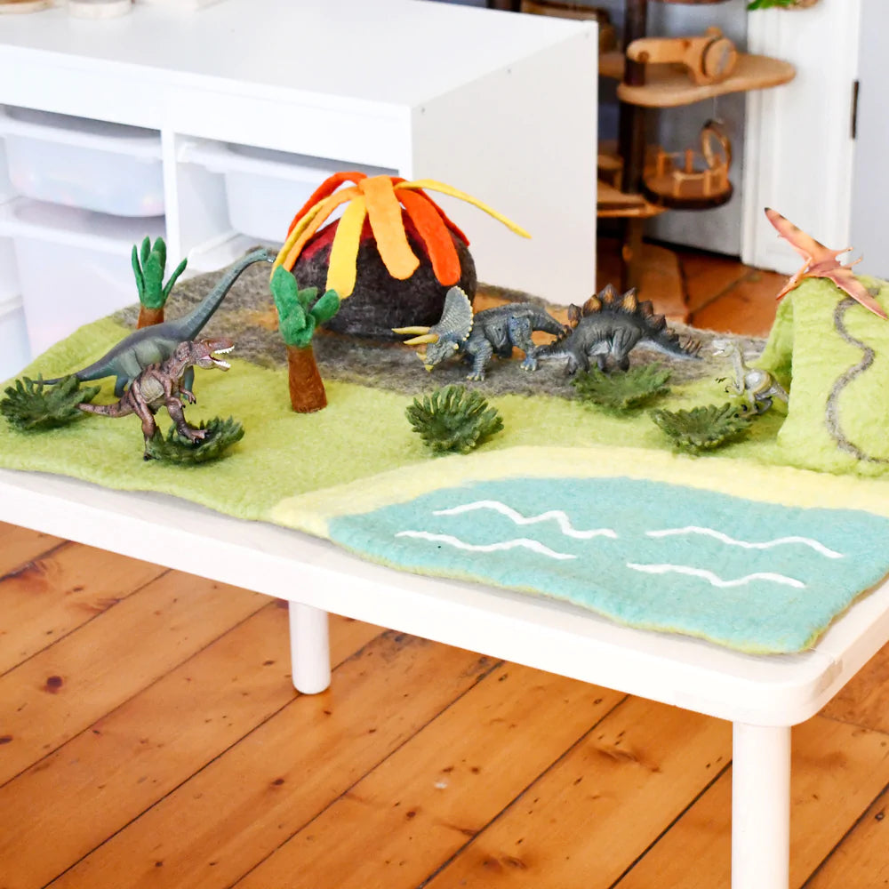 Large Dinosaur Land with Volcano playscape-Fun-Little Fish Co.