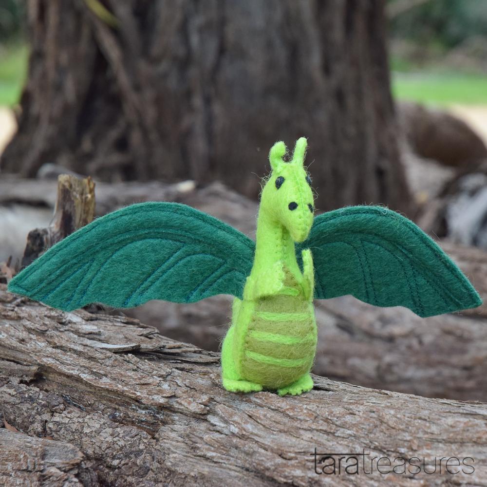 Green Dragon Felt Toy-Fun-Little Fish Co.