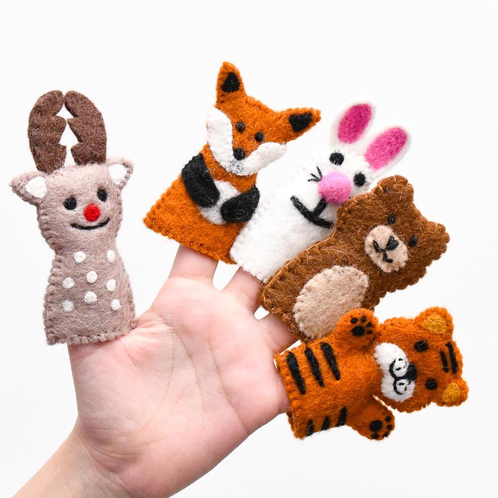 Woodland Animal Finger puppets-Fun-Little Fish Co.