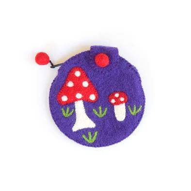 Purple Mushroom Purse-Fun-Little Fish Co.