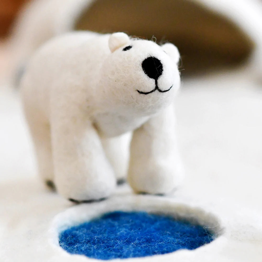 Felt Polar Bear-Fun-Little Fish Co.