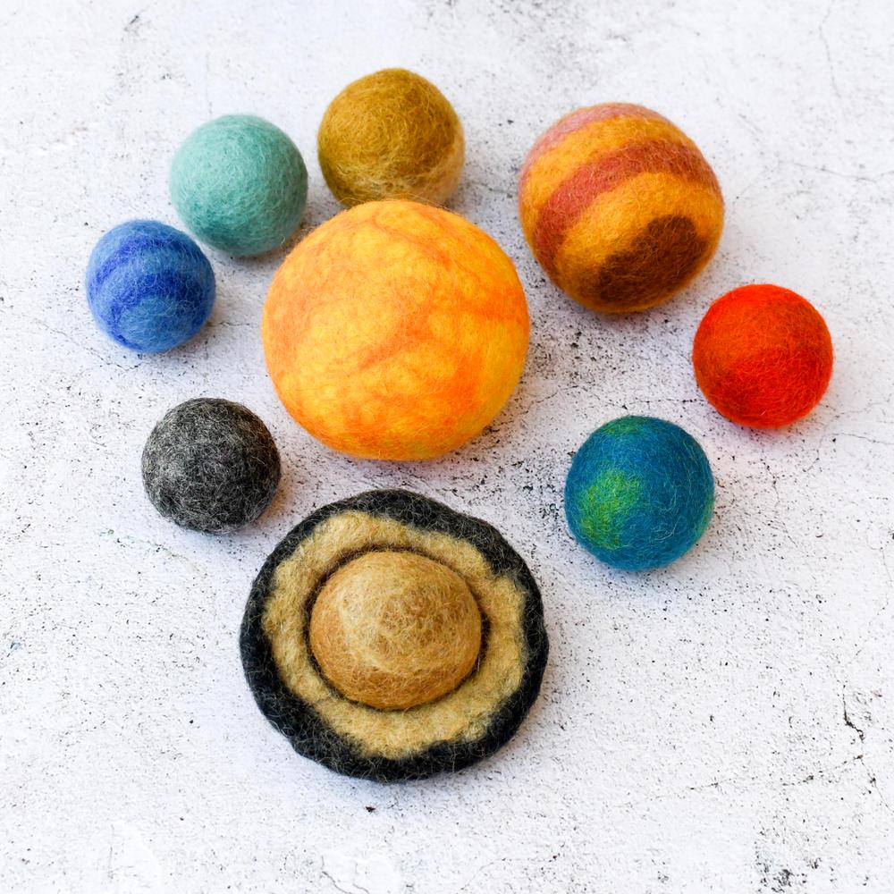 Solar system felt planets in bag-Fun-Little Fish Co.