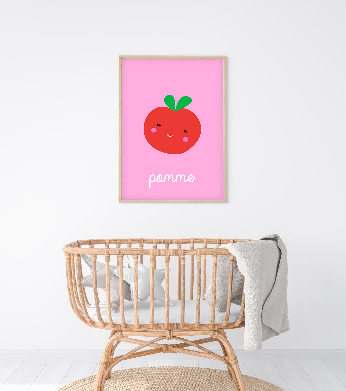 French Apple Art Print-Art-Little Fish Co.