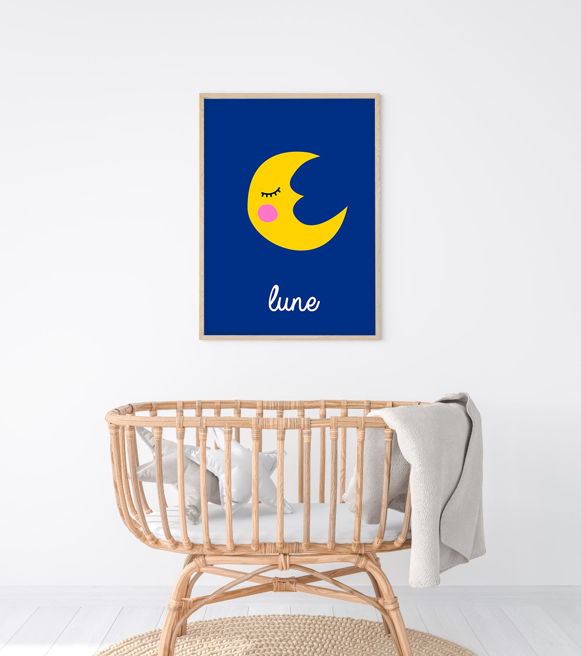 French Moon Art Print-Art-Little Fish Co.