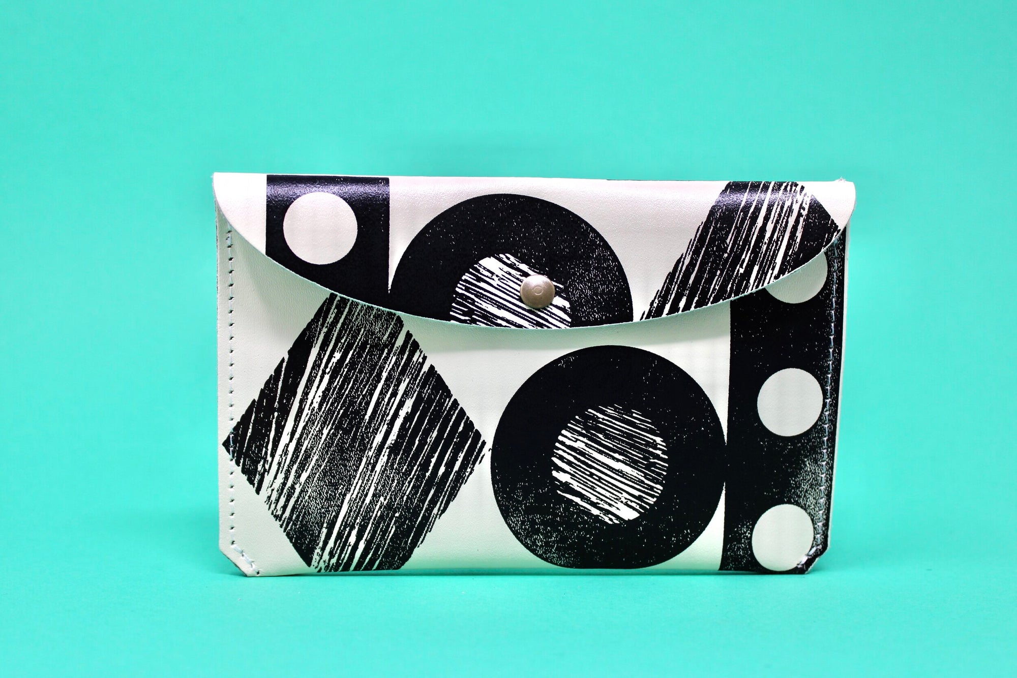 Throw Some Shapes Large Purse - Black-Fun-Little Fish Co.