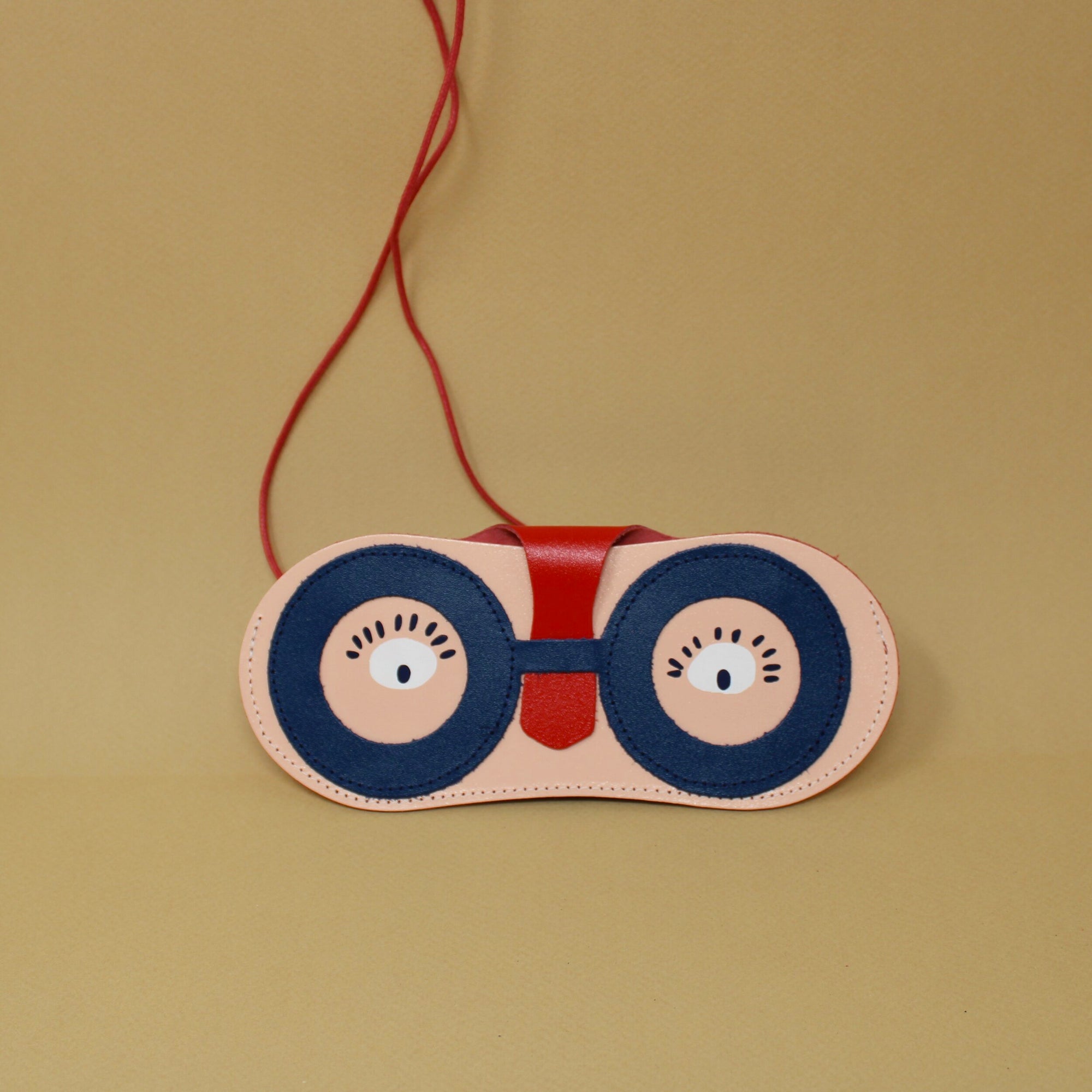Speccy Glasses Case Pale Pink Blue-Fun-Little Fish Co.