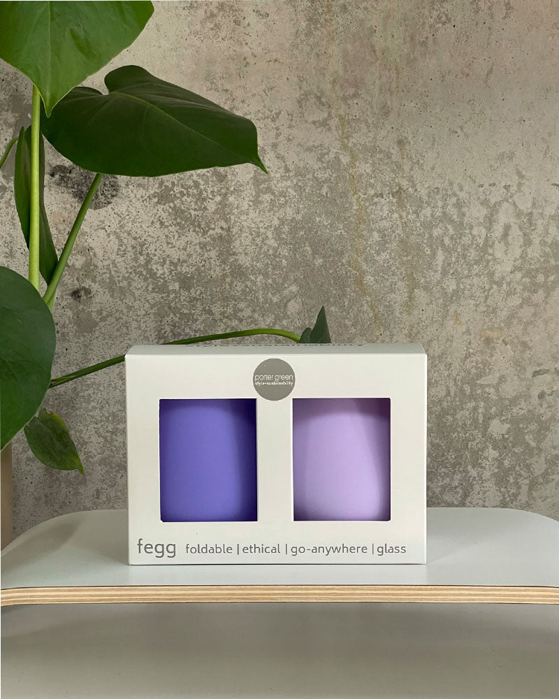 Fegg | Unbreakable Silicone Tumblers |Tanzanite + Amethyst-Little Fish Co.